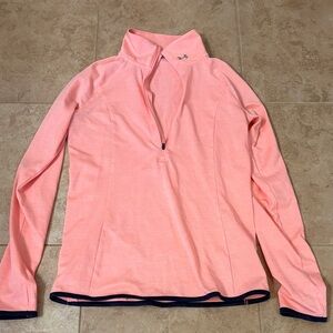 Vintage Under Armour pink/navy long sleeve pullover
